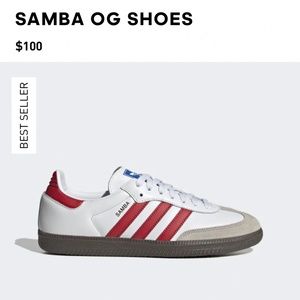 Adidas Samba OG Scarlet Red Women’s 6.5